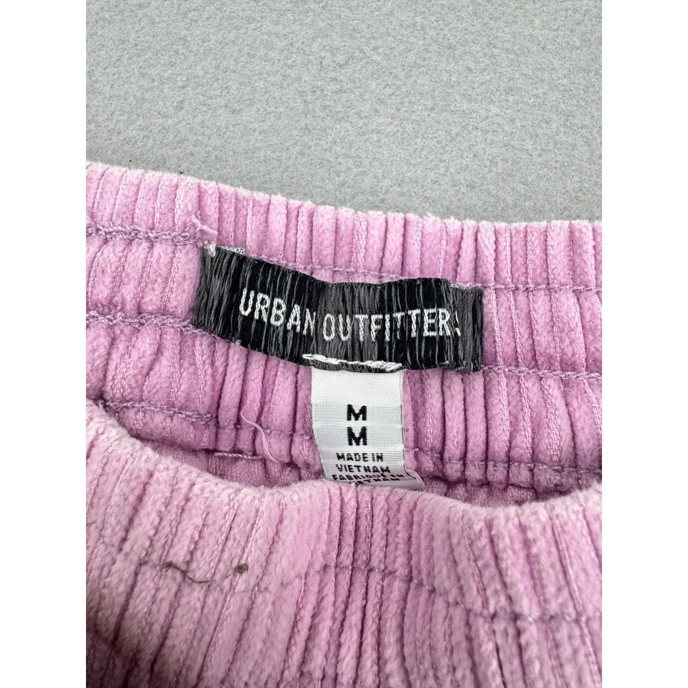 Urban Outfitters Mens Pink Corduroy Shorts Elastic Waist Size M Streetwear Skate